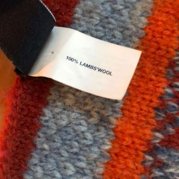 Gaps striped jacquard lambswool scarf - Picture 4 of 4